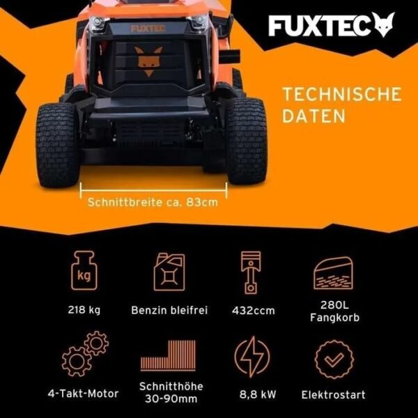 FUXTEC FX-RMT84M Rasentraktor