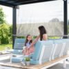 Yamba 1016 | Metall Pergola mit Sonnensegel | 3x5 m