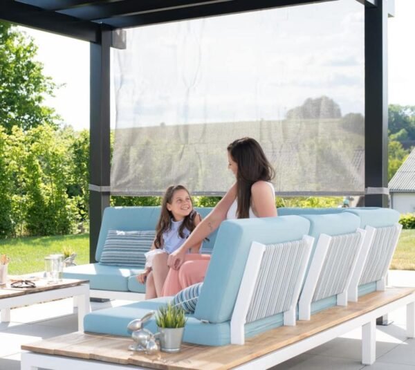 Yamba 1016 | Metall Pergola mit Sonnensegel | 3x5 m