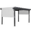 Yamba 1016 | Metall Pergola mit Sonnensegel | 3x5 m