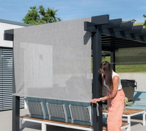 Yamba 1016 | Metall Pergola mit Sonnensegel | 3x5 m