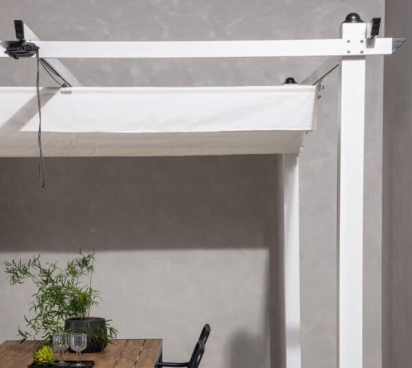 Lazio Pergola | Aluminium Terrassen Überdachung | 3x3 | weiß
