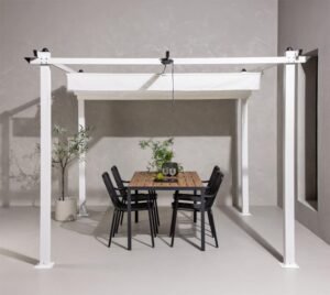 WEDEBAU-006_Venture_Home_Pergola Lazio Pergola | Aluminium Terrassen Überdachung | 3x3 | weiß