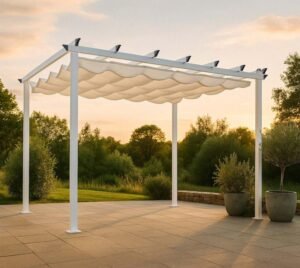 WEDEBAU-006_Venture_Home_Pergola Pergola Lazio | Toile en aluminium | 90 x 120 cm | Blanche