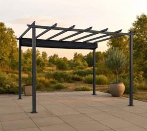 WEDEBAU-408_Venture_Home_Pergola Lazio Pergola | Aluminium Terrassen Überdachung | 3x3 | schwarz