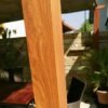 B-WARE Aluminium Pergola Florenz 1116 | Holzoptik hellbraun/braun | 350x505x236 cm