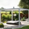B-WARE Metall Pergola Novara 1012 | Weiß | 360x300x231 cm
