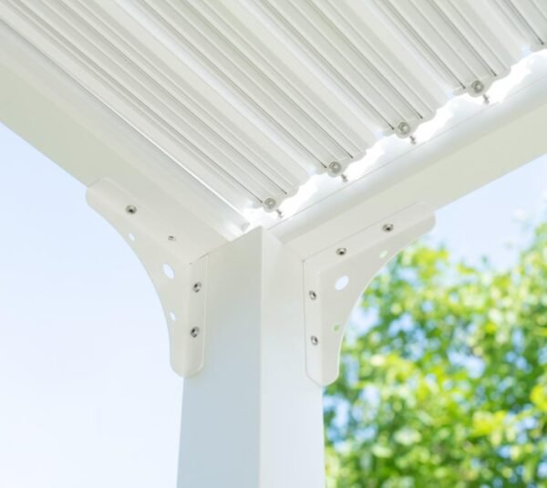 B-WARE Metall Pergola Novara 1012 | Weiß | 360x300x231 cm