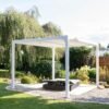 B-WARE Metall Pergola Novara 1012 | Weiß | 360x300x231 cm