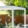 B-WARE Metall Pergola Novara 1012 | Weiß | 360x300x231 cm