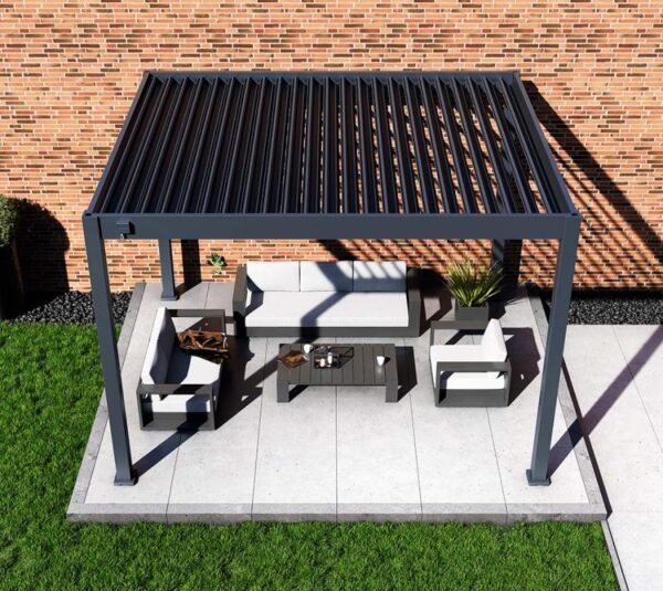 Grand Tuscan 1012 | Aluminium Pergola mit Lamellendach | 3x4 m
