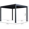 Grand Tuscan 1012 | Aluminium Pergola mit Lamellendach | 3x4 m
