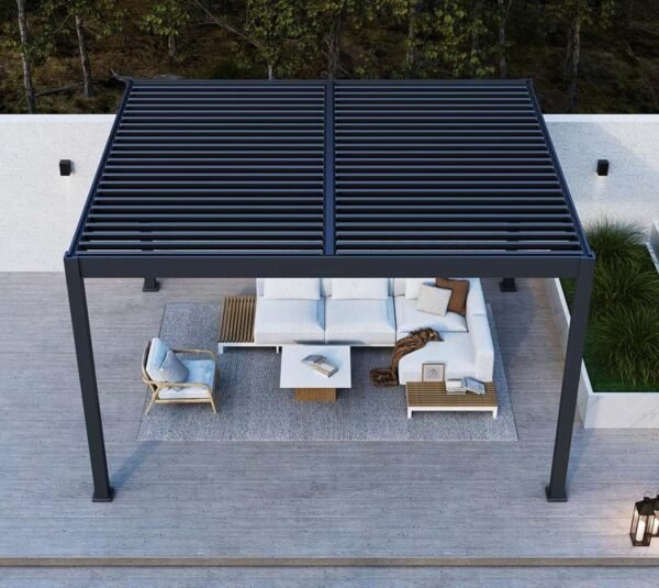 WEDEBAU_Paragon_Grand_Tuscan_12x (3) Grand Tuscan 1214 | Aluminium Pergola mit Lamellendach | 4x4 m