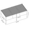 Grand Tuscan 1224 | Aluminium Pergola mit Lamellendach | 4x7 m