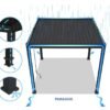 WEDEBAU_Paragon_Grand_Tuscan_12x (5) Grand Tuscan 1214 | Aluminium Pergola mit Lamellendach | 4x4 m