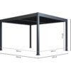 WEDEBAU_Paragon_Grand_Tuscan_12x (6) Grand Tuscan 1214 | Aluminium Pergola mit Lamellendach | 4x4 m