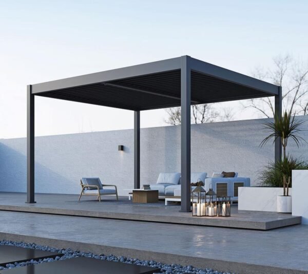 WEDEBAU_Paragon_Grand_Tuscan_12x Grand Tuscan 1214 | Aluminium Pergola mit Lamellendach | 4x4 m