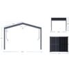 Icon 1013 | Aluminium Pergola mit Lamellendach | 3x4 m