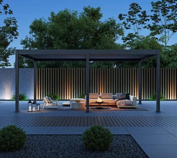 Grand Tuscan 1220 | Aluminium Pergola mit Lamellendach | 4x6 m
