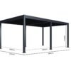 Grand Tuscan 1220 | Aluminium Pergola mit Lamellendach | 4x6 m