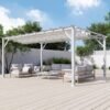 Aluminium Pergola Florenz 1116 | Weiß/Weiß | 350x505x236 cm