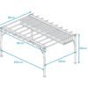 Aluminium Pergola Florenz 1116 | Weiß/Weiß | 350x505x236 cm