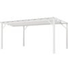 Aluminium Pergola Florenz 1116 | Weiß/Weiß | 350x505x236 cm