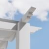 Aluminium Pergola Florenz 1116 | Weiß/Weiß | 350x505x236 cm