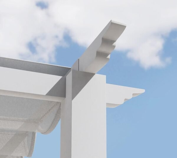 Aluminium Pergola Florenz 1116 | Weiß/Weiß | 350x505x236 cm