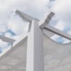 Aluminium Pergola Florenz 1116 | Weiß/Weiß | 350x505x236 cm