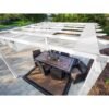 Aluminium Pergola Florida 1111 | Weiß | 350x350x235 cm