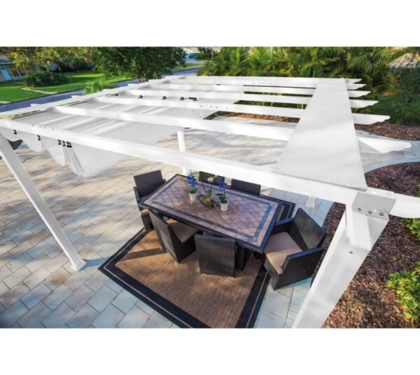 Aluminium Pergola Florida 1111 | Weiß | 350x350x235 cm
