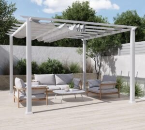 WEDEBAU_Paragon_Pavillon_Florida Aluminium Pergola Florida 1111 | Weiß | 350x350x235 cm