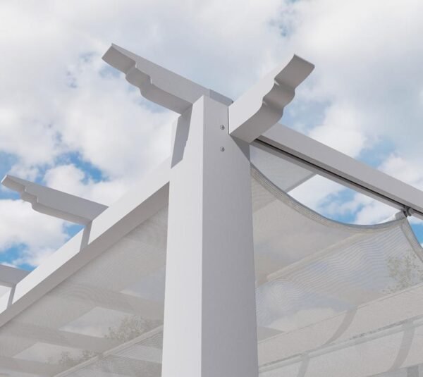 Aluminium Pergola Florida 1111 | Weiß | 350x350x235 cm
