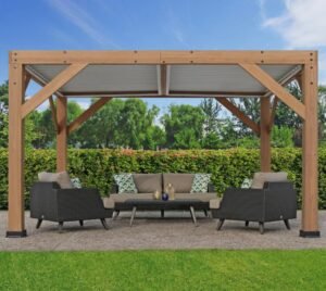 WEDEBAU_Produktfotos_Lifestyle_1 B-WARE Karl 1311 | Pergola mit Lamellendach Karl | 4x3 m