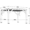 Karl 1311 | Pergola mit Lamellendach Karl | 4x3 m
