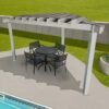 Lima 1010 | Aluminium Pergola mit Sonnensegel | dreieckig