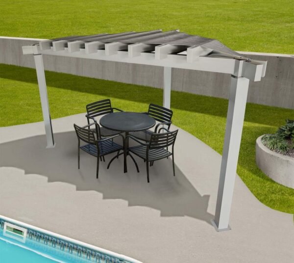 Lima 1010 | Aluminium Pergola mit Sonnensegel | dreieckig