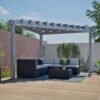 Lima 1010 | Aluminium Pergola mit Sonnensegel | dreieckig