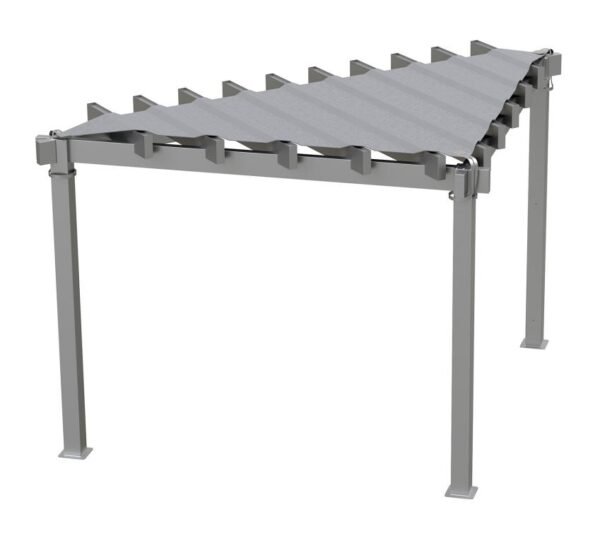 Lima 1010 | Aluminium Pergola mit Sonnensegel | dreieckig