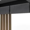 Lito 1012 | freistehende Pergola 3x3,5 mit Sonnensegel | Holzoptik