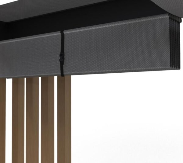 Lito 1012 | freistehende Pergola 3x3,5 mit Sonnensegel | Holzoptik