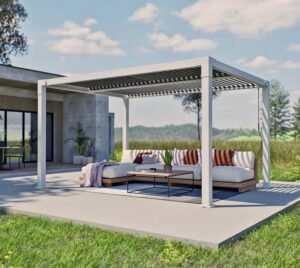 WEDEBAU_Sojag_Pergola_Hana_10x13 Hana 1013 | Aluminium Pergola mit Lamellendach | 3x4 m