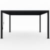 Milo 1012 | Stahl Pergola mit Lamellendach | Schwarz | 3x3,5 m