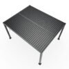 Milo 1012 | Stahl Pergola mit Lamellendach | Schwarz | 3x3,5 m