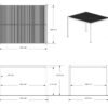 Milo 1012 | Stahl Pergola mit Lamellendach | Schwarz | 3x3,5 m